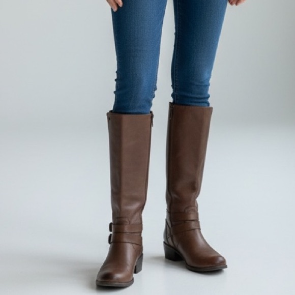 bussola Shoes - Bussola Trapani Knee High Riding Boots EU 39 8.5 brown Leather